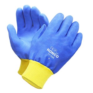 Integra Foam PVC with Knit Wrist Blue Large 12x6